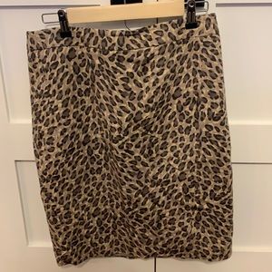 Ann Taylor Loft leopard women’s pencil skirt